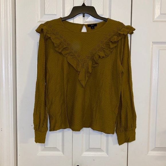 J crew size small adorable ruffle top - Picture 1 of 4